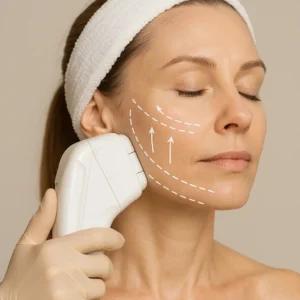 Woman having HI-FU to reduce wrinkles call LA LIPO Stockport Now!