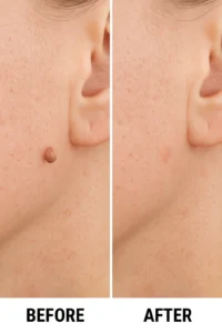 Skin tags removal Stockport before and after