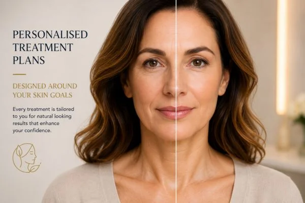 Before and after results of Collagen Lift Therapy Stockport