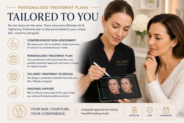 book a consultation about your ultimate lift and tighten treatment Stockport